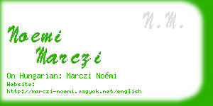 noemi marczi business card